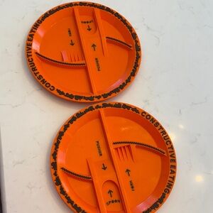 Constructive Eating kids plates- set of 2